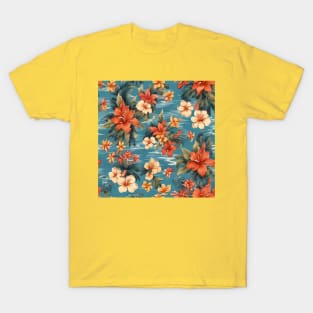 Hawaiian Print - Seamless T-Shirt